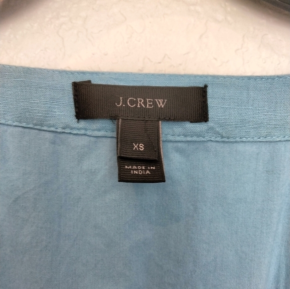 J. Crew Blue Midi Sundress with Halter Neckline and Sleeveless Design - Picture 6 of 8